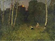 Nikolay Nikanorovich Dubovskoy Twilight oil on canvas